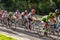 SANTO DOMINGO, DOMINICAN REPUBLIC - NOVEMBER 14, 2018: Cyclists in Mirador Sur park in Santo Domingo, capital of