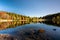 The Santo lake, with its bright autumn colors