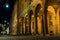 Santo Stefano square portico by night, Bologna