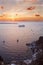 Santorini - Amoudi harbor of Oia at dusk