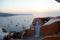 Santorini Balcony at Sunset