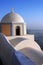 Santorini: Beautiful church cupola at Thira