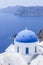 Santorini blue dome