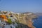 SANTORINI, GREECE - October 9, 2014: Sunset in the village of Oia