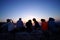 SANTORINI, GREECE, SEPTEMBER 20 2018Tourists from all over the world waiting for the sunset