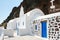 Santorini, Greece: traditional typical white and blue church