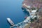 Santorini - The harbor under Fira town.