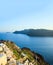 Santorini island, Greece - Caldera over Aegean sea