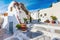 Santorini island, Greece. Picturesque Emporio village