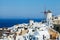 Santorini island landscape, Greece landmark