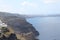 Santorini island view, Greece. Blue sky, blue crystal water