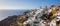 Santorini Island Windmill Panorama