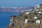 Santorini - The outlook over the luxury resort in Imerovigili to caldera with the Therasia island