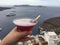 Santorini Romantic Island Drink Honeymoon Wedding