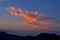 Santorini sunset cloud