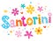 Santorini vector lettering decorative type