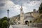 Santuario de la Virgen de las Angustias church in Molinaseca town, Province of Leon, Spain