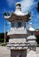 SanYa, China: Stone Lantern at Nanshan Temple