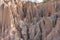 Sao Din Na Noi,soil textures eroded sandstone pillars, columns and cliffs, Nan Province,Thailand