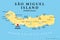 Sao Miguel Island, Azores, Portugal, political map, The Green Island