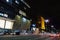 Sao Paulo/Brazil: GAZETA UNIP building, streetview in Paulista avenue, night. Casper Libero