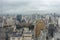 SAO PAULO, BRAZIL - JUNE 11, 2021: Skyline view of Sao Paulo in a cloudy day Including downtown Paulista Avenue buildings famous