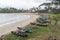 Sao Tome, dugouts on the beach