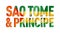 Sao Tome and Principe flag text font