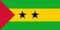 Sao Tome Principe National Flag