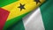 Sao Tome and Principe and Nigeria two flags