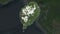 Sao Tome - satellite. Capital point