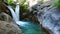 Sapadere canyon with cascades of waterfalls in the Taurus mountains near Alanya, Turkey