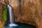 Sapadere waterfall near of Alanya, Antalya district, Turkey, Asia. Famous tourist destination