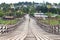 Saphan Mon or Mon Bridge, the longest handmade wooden bridge in Thailand.