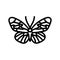 sapho longwing insect line icon vector illustration