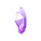 Sapphire carat gemstone, violet amethyst mineral
