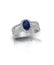 Sapphire diamond ring