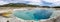 Sapphire Pool panoramic view, Yellowstone National Park