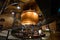 Sapporo, Japan - December 19, 2019 : Traditional copper distillery tanks in Sapporo Beer Museum