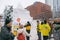 Sapporo, Japan - February 2017: The 68th Sapporo Snow Festival at Odori Park