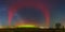 SAR arc - a phenomenon known as Stable Auroral Red arc. Panoramic photo.