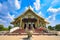 Saraburi, Thailand, Febuary 23, 2022 :  Wat Phraphuttha Saengtham. The temple is spacious and clean and has many magnificent