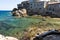 Saracen beach at city of Giglio island. Italy