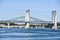 Sarah Mildred Long Bridge and Piscataqua River Bridge in Portsmouth, New Hampshire