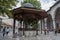 Sarajevo, Bosnia and Herzegovina, Gazi Husrev-beg Mosque, ablution, fountain, courtyard, Quran, Koran, wooden, gazebo, mosque