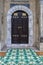 Sarajevo, Bosnia and Herzegovina, Gazi Husrev-beg Mosque, door, entrance, decorations, courtyard, Quran, Koran, mosque