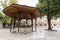 Sarajevo, Bosnia-Herzegovina, July 16 2017: The fountain in the courtyard of Gazi Husrev-beg Mosque