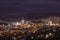 Sarajevo cityscape view at night