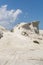 Sarakiniko beach lunar landscape in Milos, Cyclades Islands, Aegean Sea, Greece