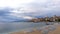 Saranda beach, Albania, beautiful seascape before the storm